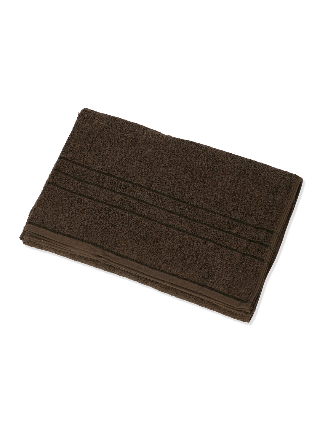 Brown Pure Cotton Solid 340 GSM Car Towel 1 Piece (Soho Collection)