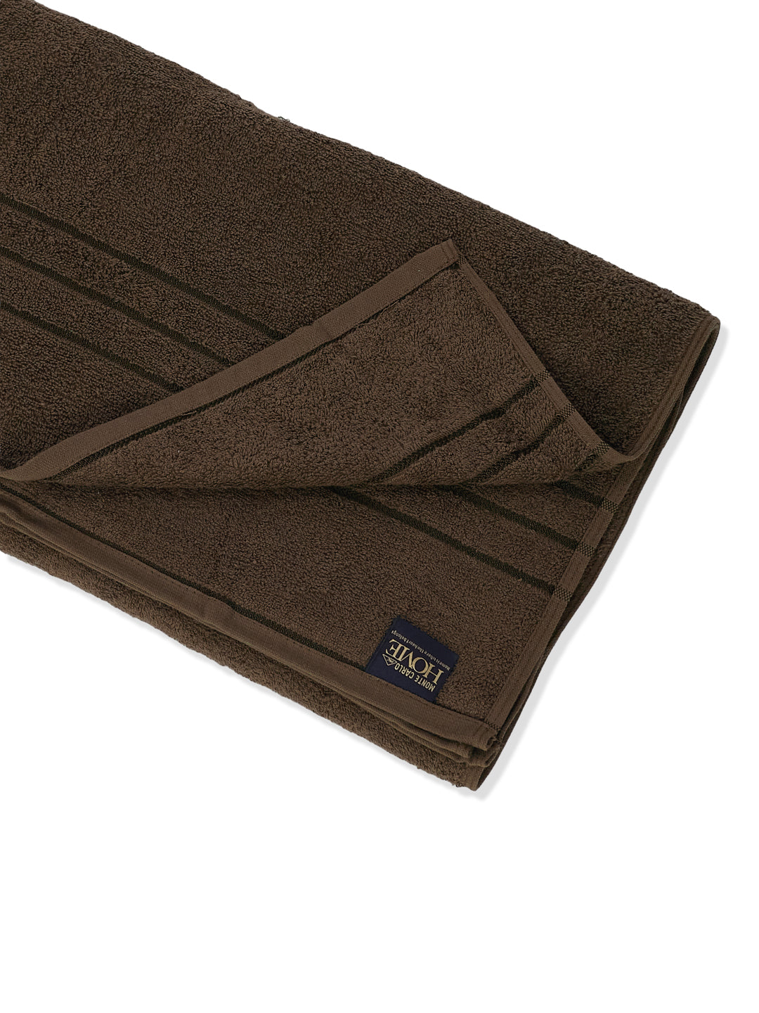 Brown Pure Cotton Solid 340 GSM Car Towel 1 Piece (Soho Collection)