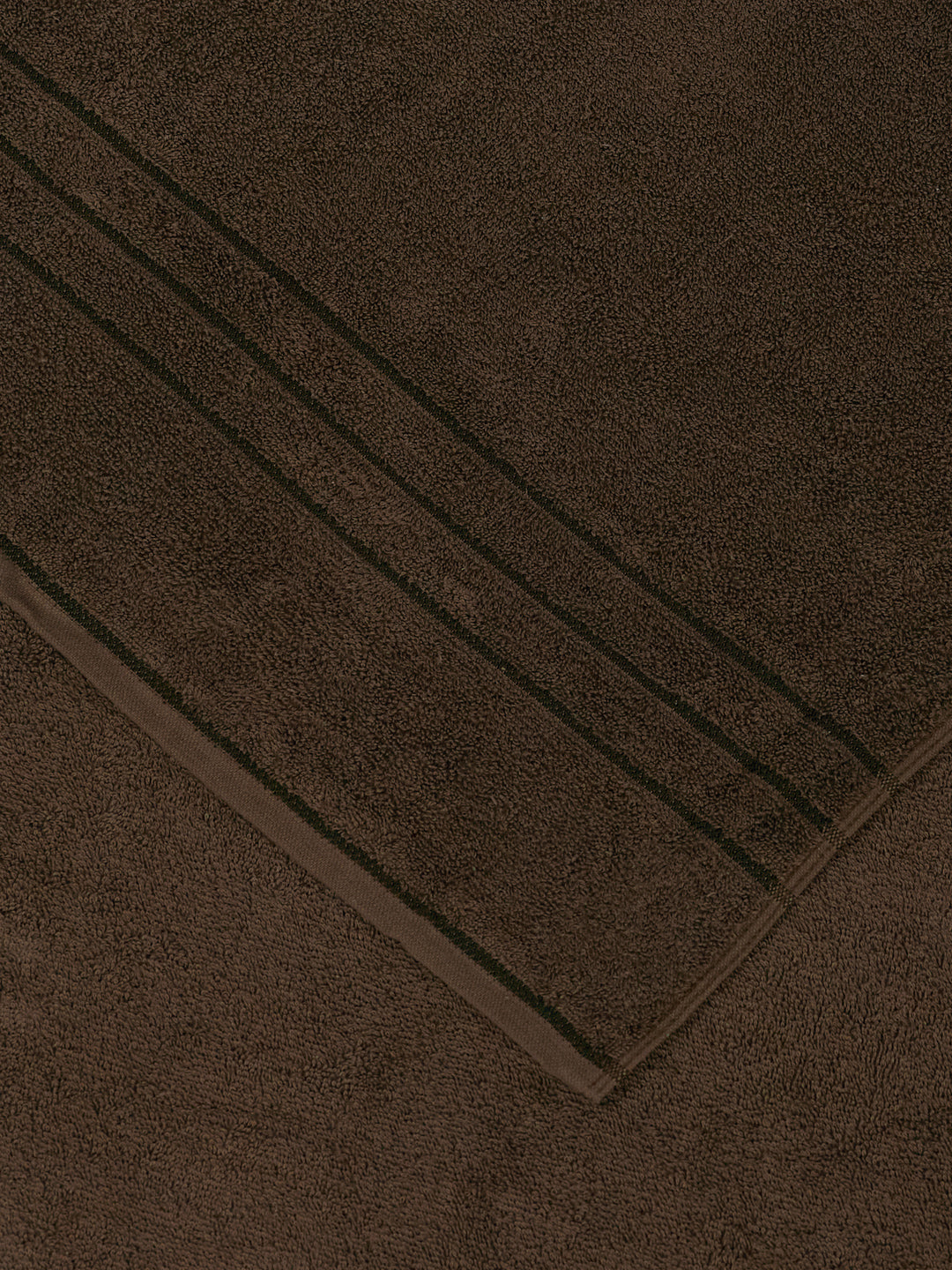 Brown Pure Cotton Solid 340 GSM Car Towel 1 Piece (Soho Collection)