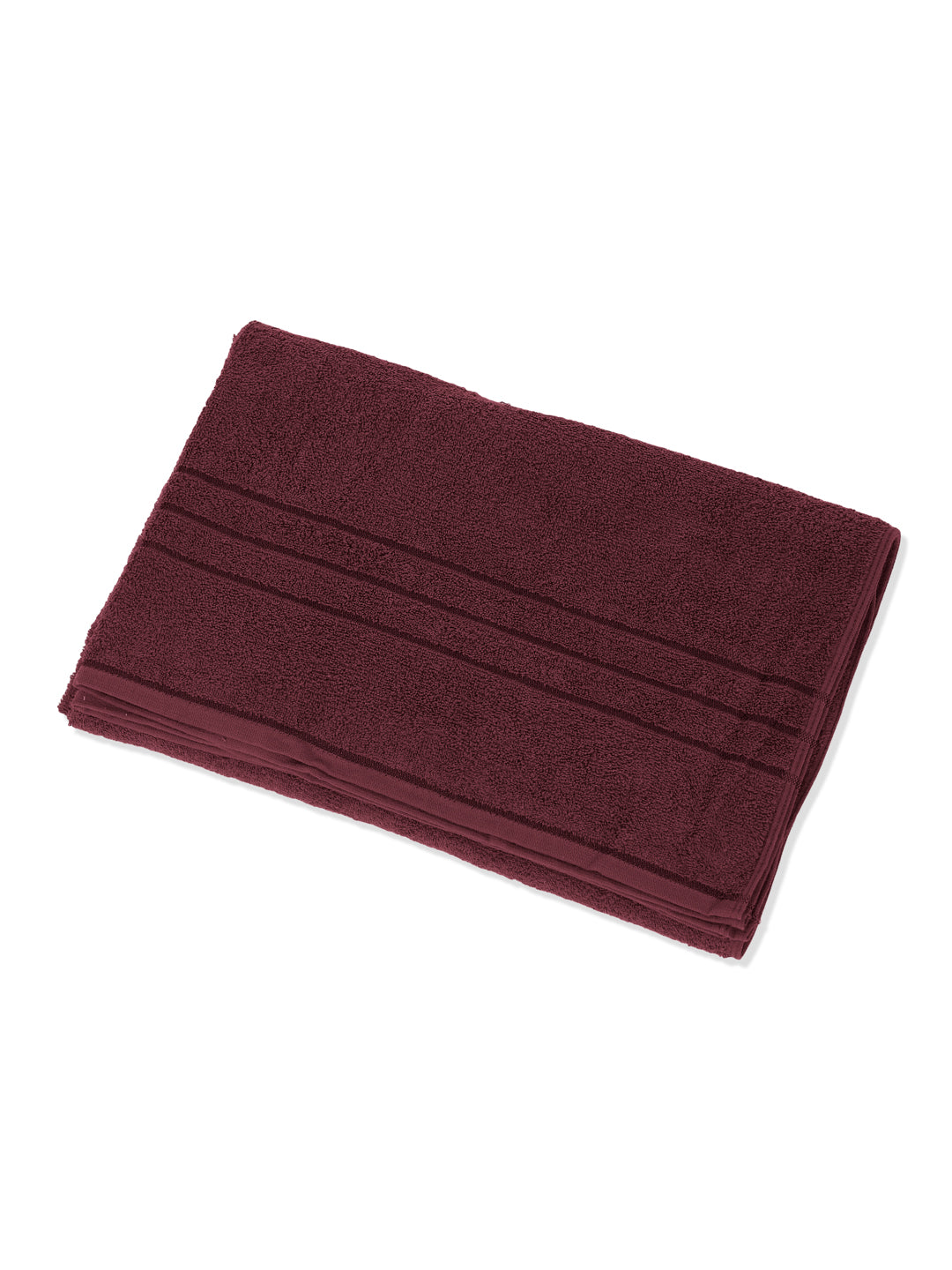 Burgundy Pure Cotton Solid 340 GSM Car Towel 1 Piece (Soho Collection)