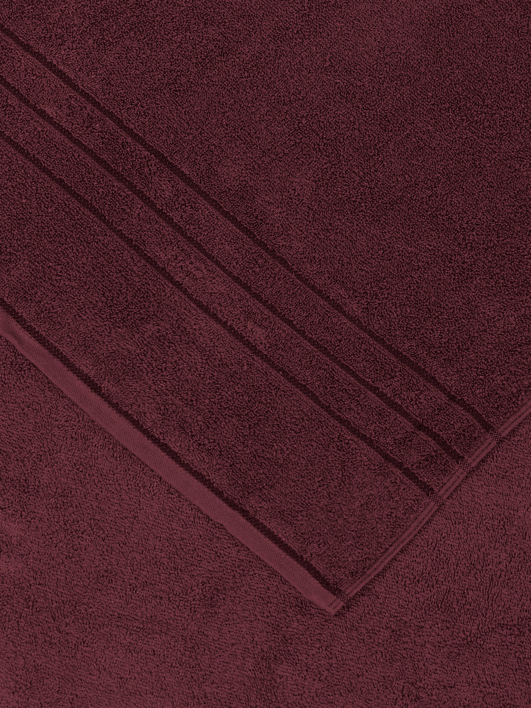 Burgundy Pure Cotton Solid 340 GSM Car Towel 1 Piece (Soho Collection)
