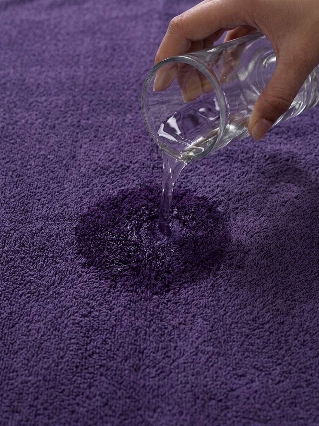 Purple Pure Cotton Solid 340 GSM Car Towel 1 Piece (Soho Collection)