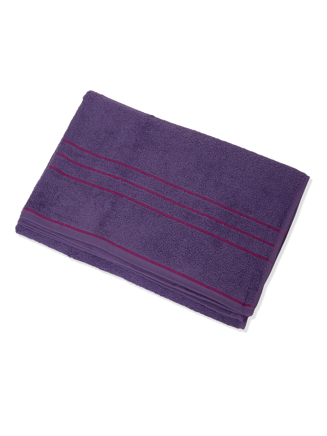 Purple Pure Cotton Solid 340 GSM Car Towel 1 Piece (Soho Collection)