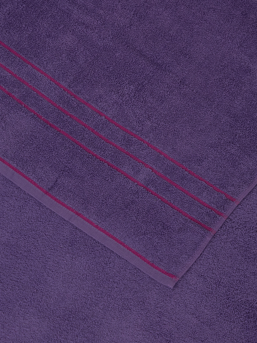Purple Pure Cotton Solid 340 GSM Car Towel 1 Piece (Soho Collection)