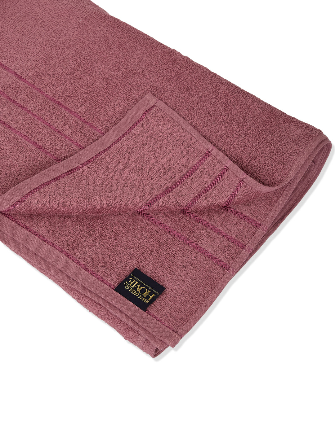 Mauve Pure Cotton Solid 340 GSM Car Towel 1 Piece (Soho Collection)