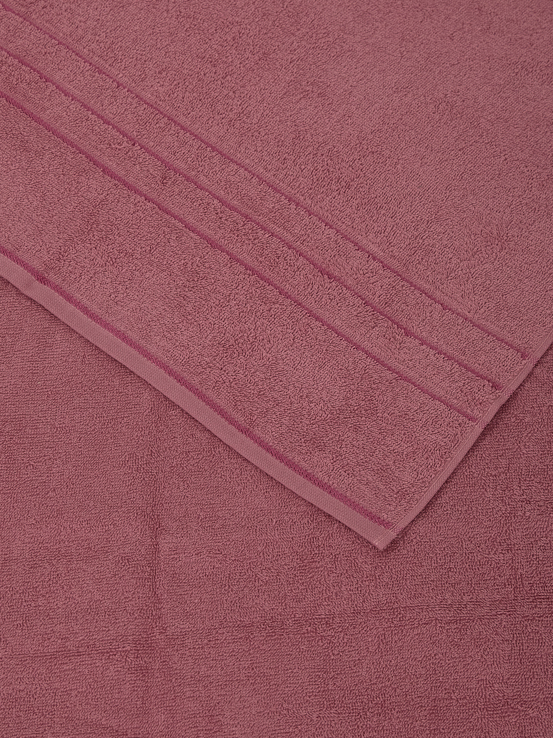 Mauve Pure Cotton Solid 340 GSM Car Towel 1 Piece (Soho Collection)