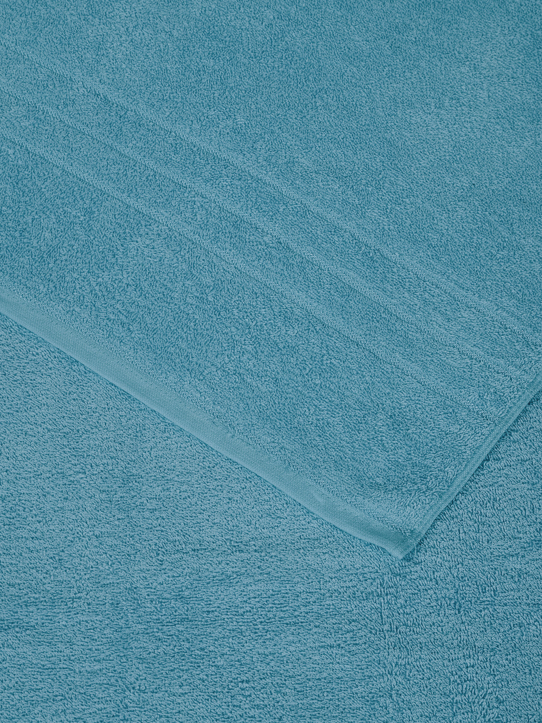 Blue Pure Cotton Solid 340 GSM Car Towel 1 Piece (Soho Collection)