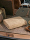 Beige Pure Cotton Solid 340 GSM Car Towel 1 Piece (Soho Collection)
