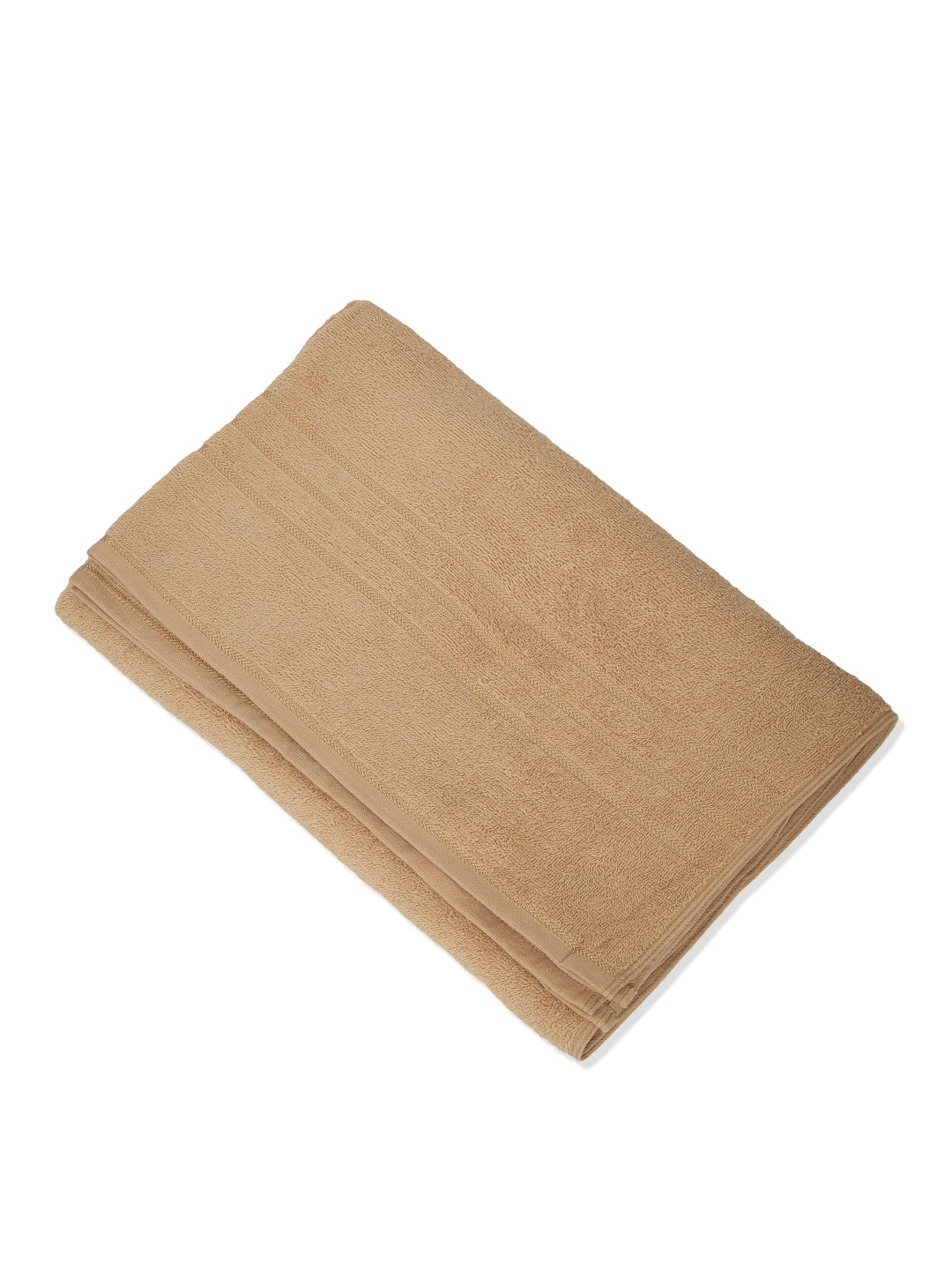 Beige Pure Cotton Solid 340 GSM Car Towel 1 Piece (Soho Collection)