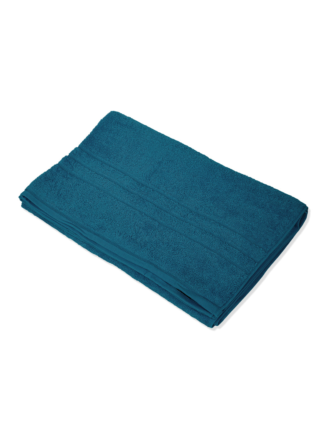 Teal Blue Pure Cotton Solid 340 GSM Car Towel 1 Piece (Soho Collection)