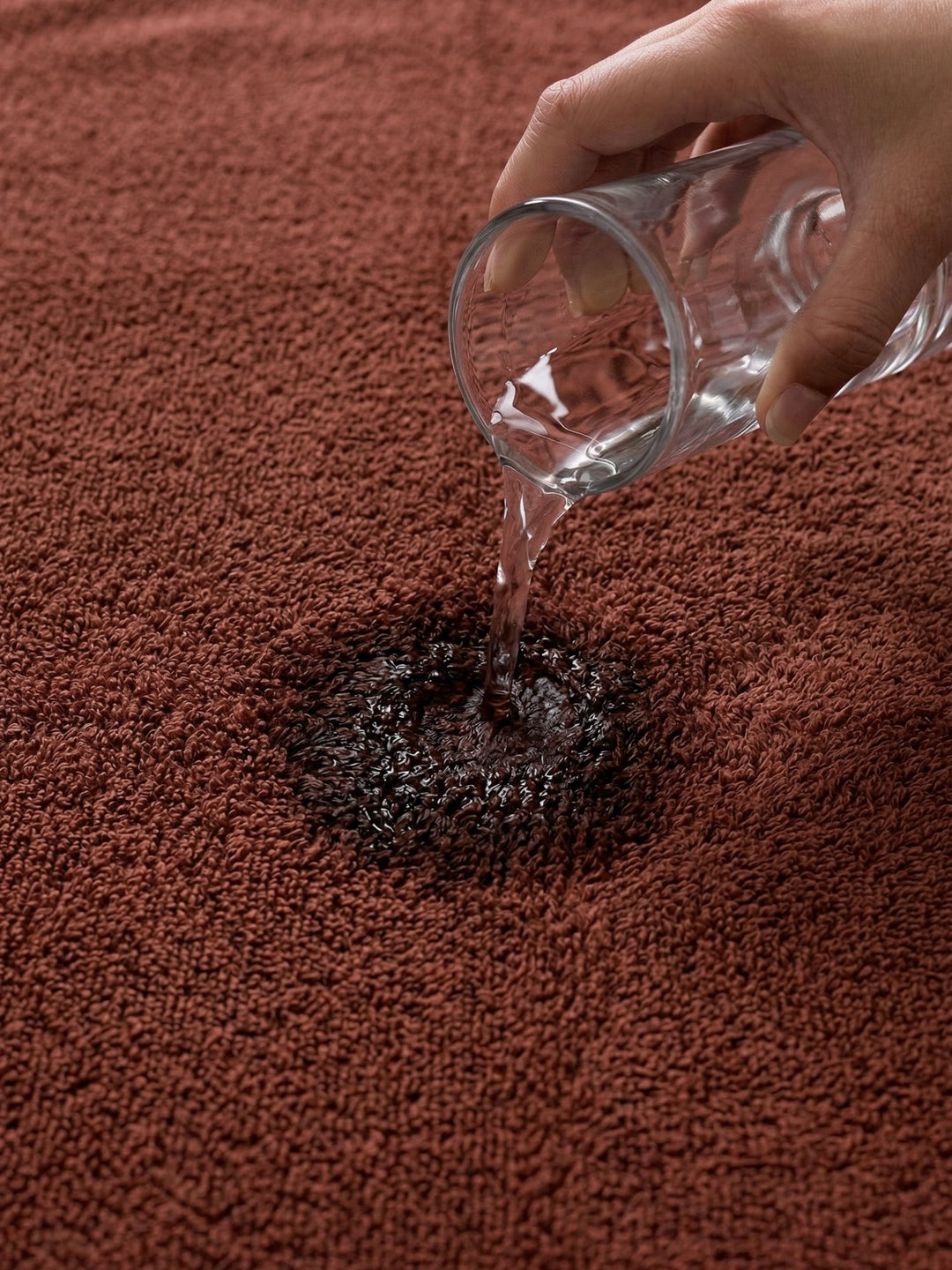 Rust Pure Cotton Solid 340 GSM Car Towel 1 Piece (Soho Collection)