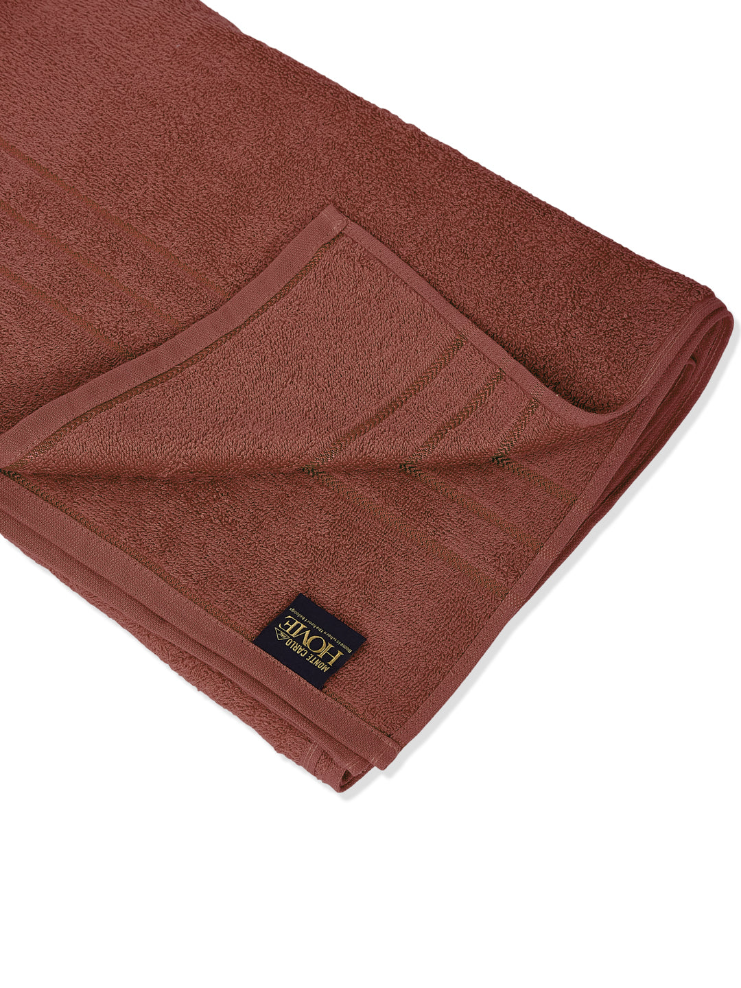 Rust Pure Cotton Solid 340 GSM Car Towel 1 Piece (Soho Collection)