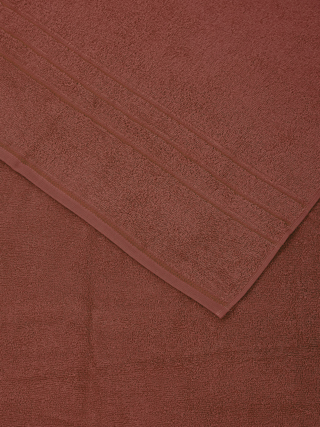 Rust Pure Cotton Solid 340 GSM Car Towel 1 Piece (Soho Collection)