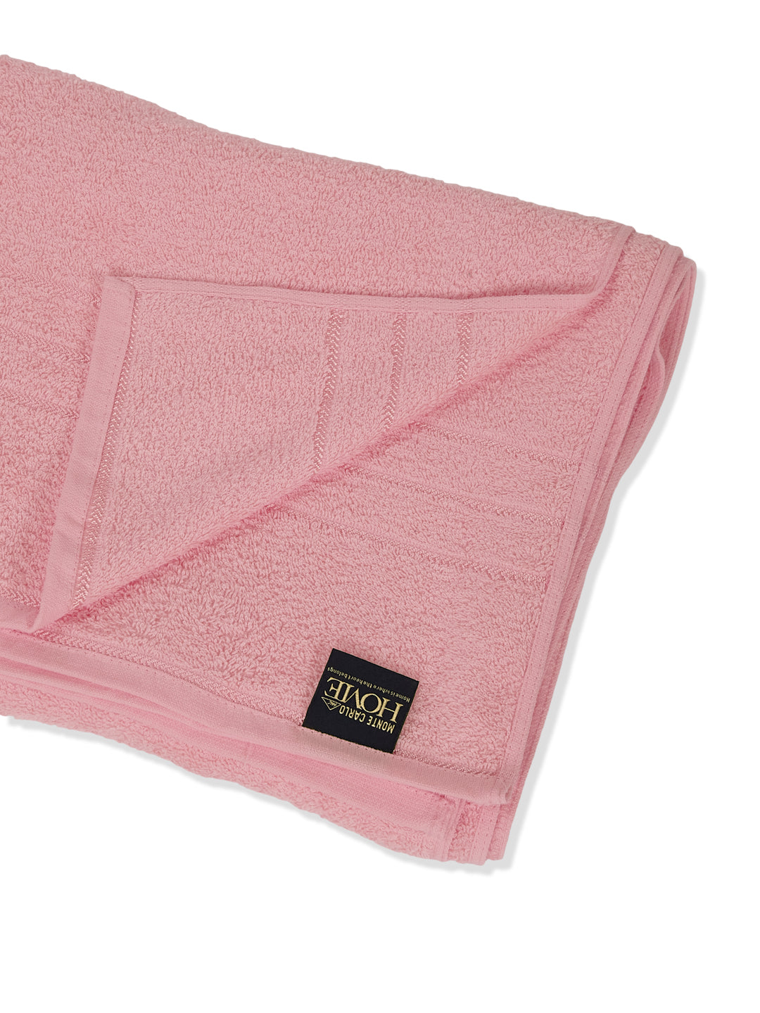 Pink Pure Cotton Solid 340 GSM Car Towel 1 Piece (Soho Collection)