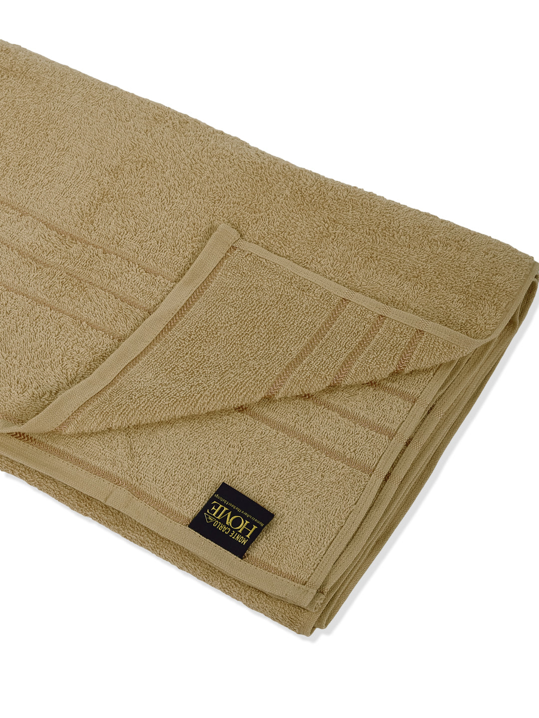 Khaki Pure Cotton Solid 340 GSM Car Towel 1 Piece (Soho Collection)