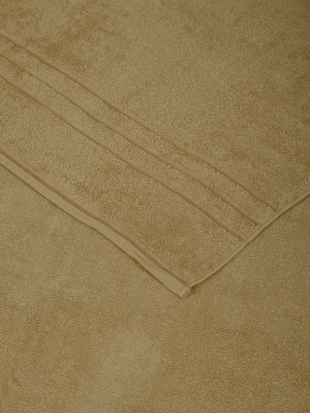 Khaki Pure Cotton Solid 340 GSM Car Towel 1 Piece (Soho Collection)
