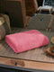 Pink Pure Cotton Solid 340 GSM Car Towel 1 Piece (Soho Collection)