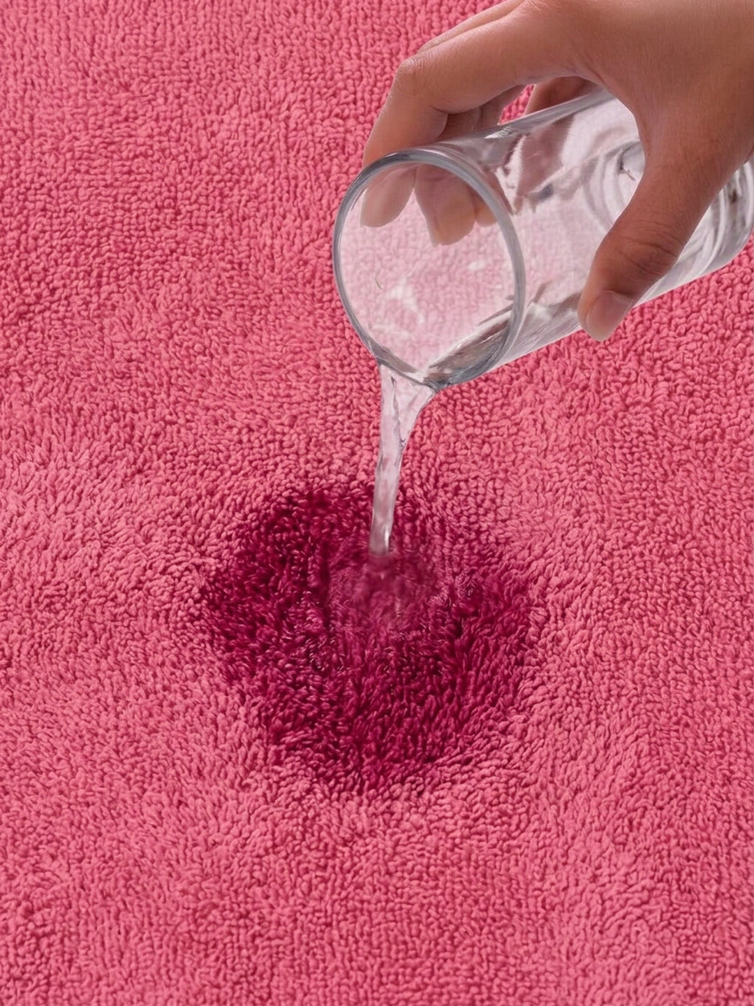 Pink Pure Cotton Solid 340 GSM Car Towel 1 Piece (Soho Collection)