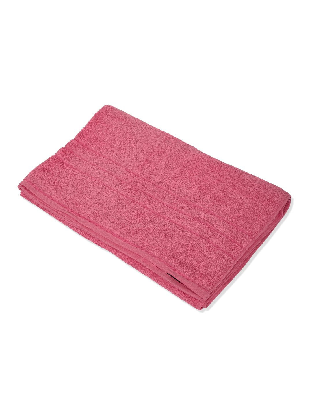 Pink Pure Cotton Solid 340 GSM Car Towel 1 Piece (Soho Collection)