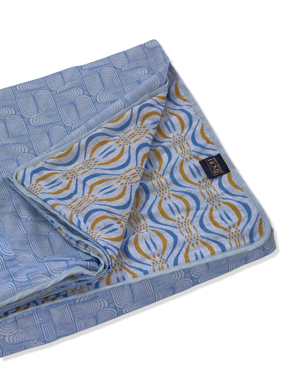 Prestige Collection Premium Vertical Wave Print 3 Ply 136 TC Double Bed Dohar