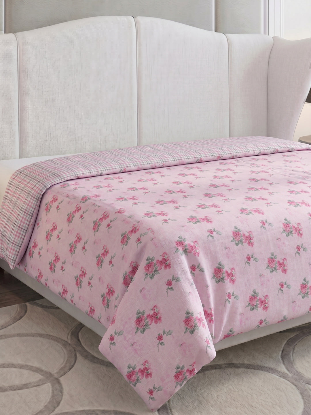Prestige Collection Premium Floral Print 3 Ply 136 TC Double Bed Dohar