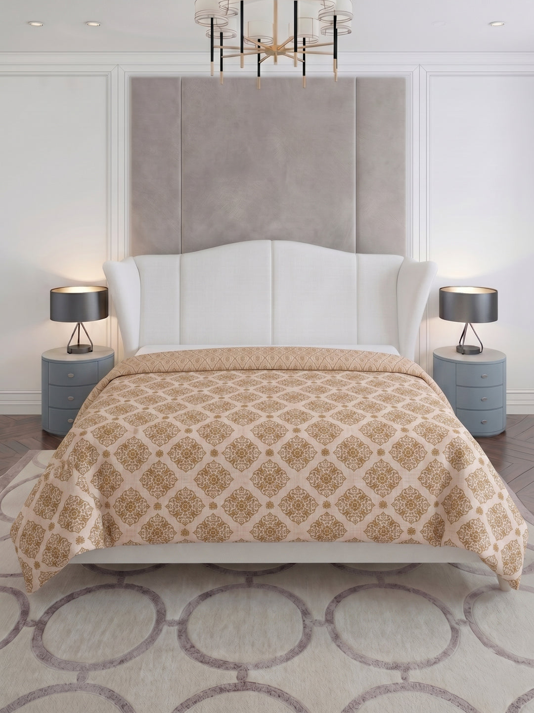 Prestige Collection Premium Diamond Texture 3 Ply 136 TC Double Bed Dohar