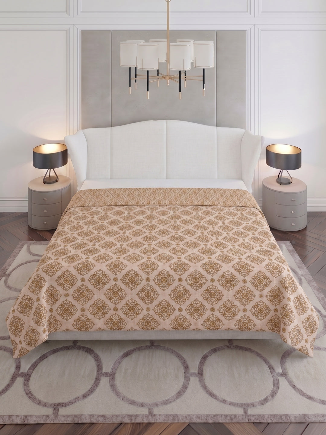 Prestige Collection Premium Diamond Texture 3 Ply 136 TC Double Bed Dohar