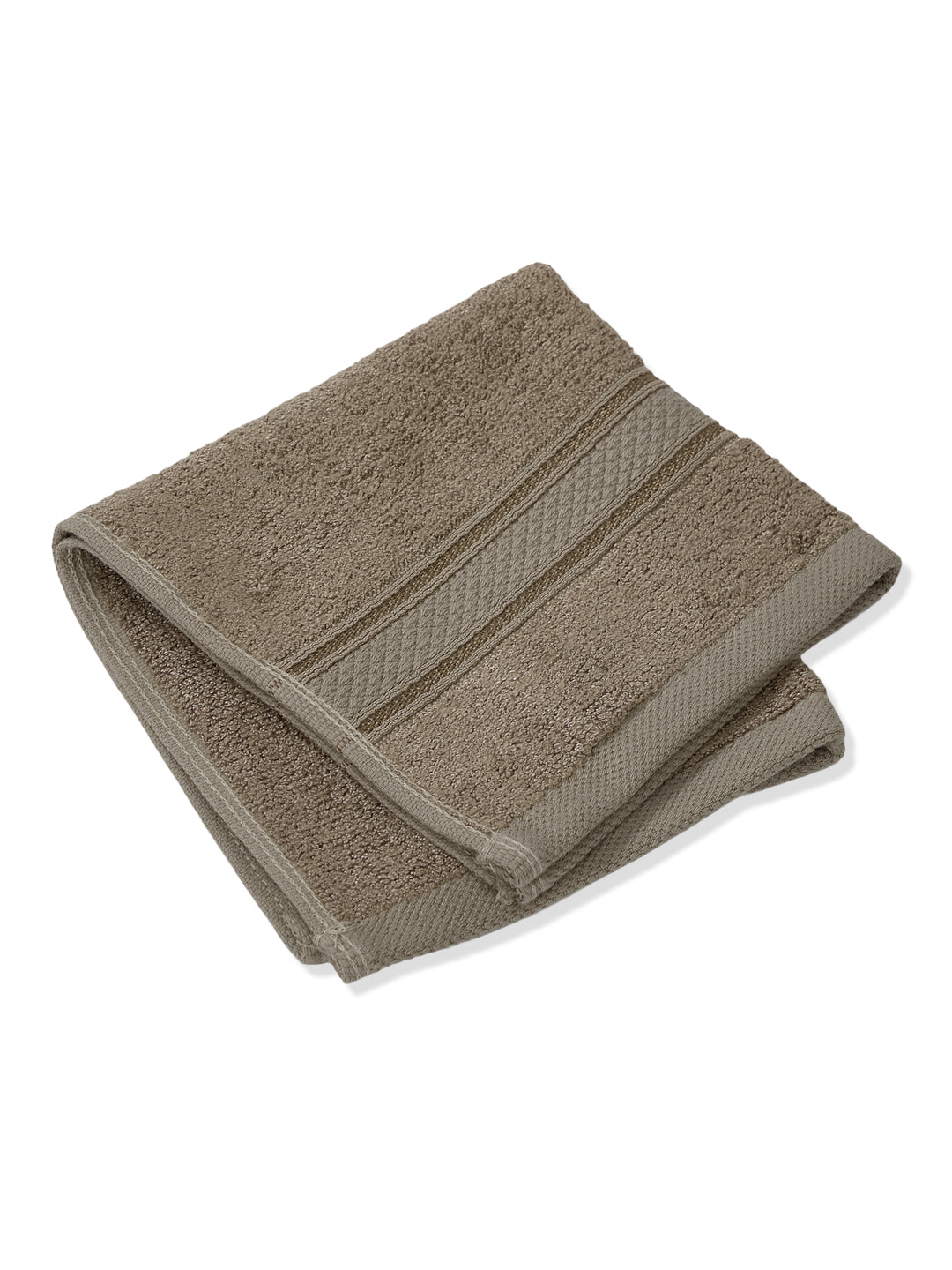 Luxury Brown Solid 600 GSM Face Towel 4 Pc Set (Eco Bamboo Collection)