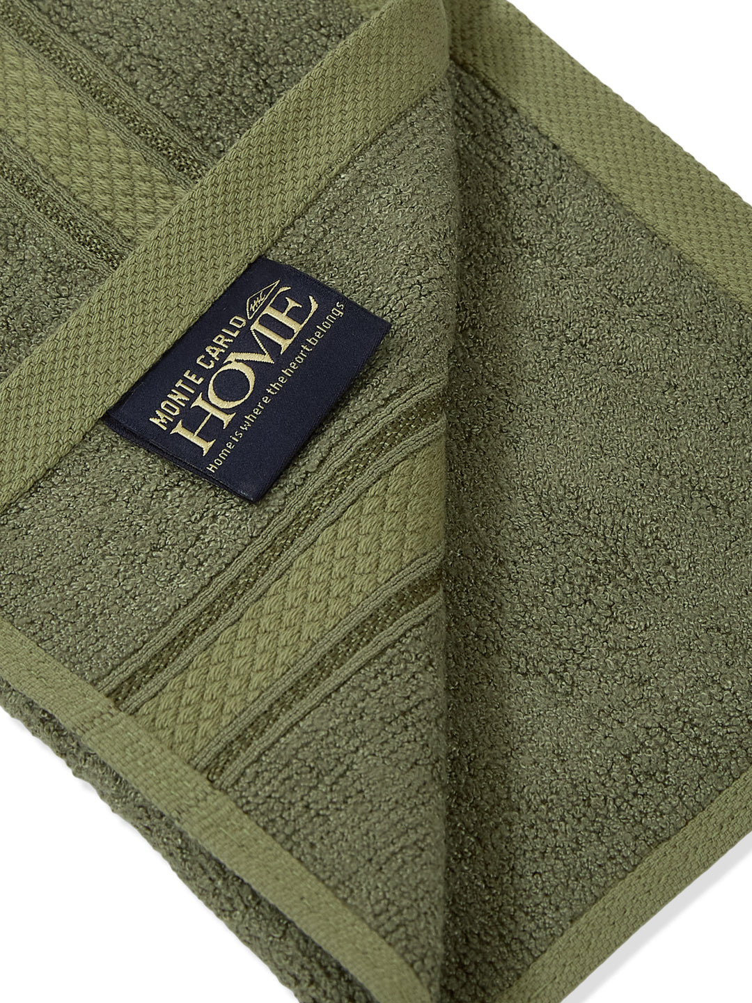 Luxury Burnt Olive Solid 600 GSM Face Towel 4 Pc Set (Eco Bamboo Collection)