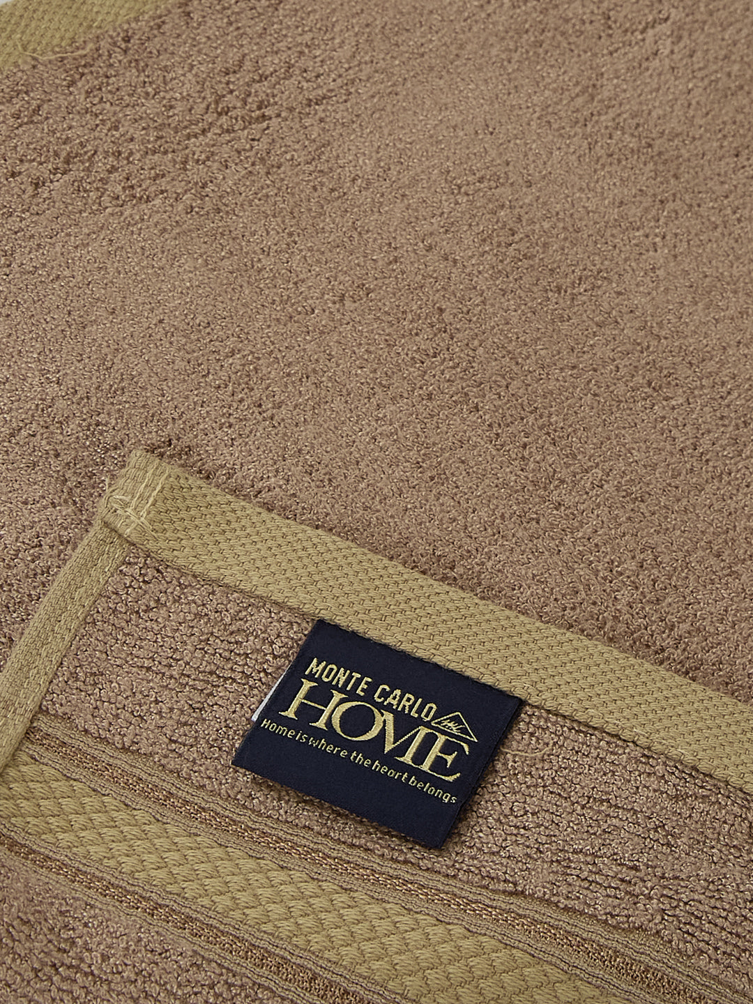 Luxury Rose Brown Solid 600 GSM Face Towel 4 Pc Set (Eco Bamboo Collection)