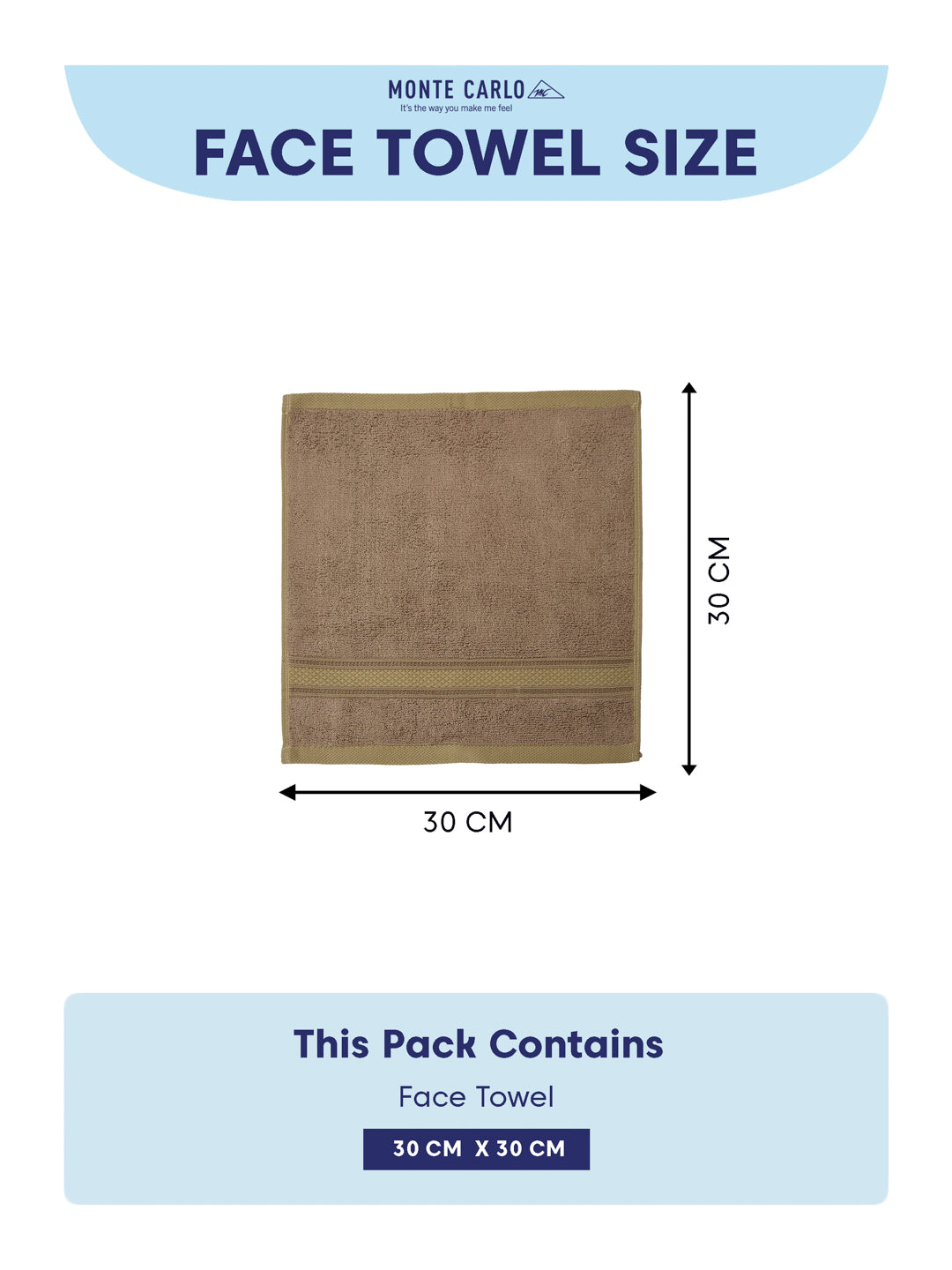 Luxury Rose Brown Solid 600 GSM Face Towel 4 Pc Set (Eco Bamboo Collection)