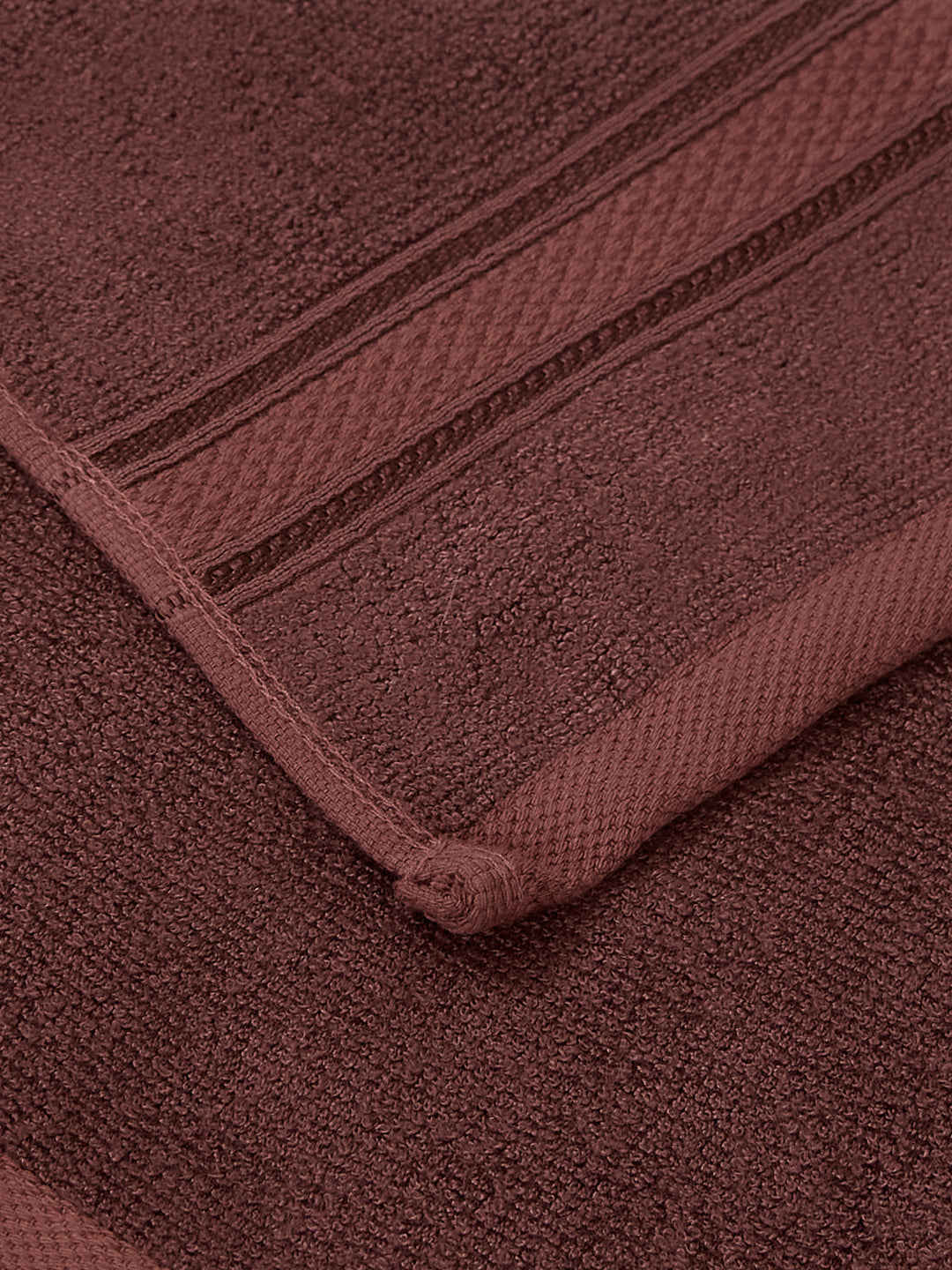 Luxury Deep Taupe Solid 600 GSM Face Towel 4 Pc Set (Eco Bamboo Collection)