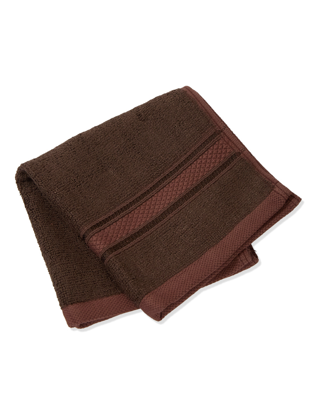 Luxury Camel Brown Solid 600 GSM Face Towel 4 Pc Set (Eco Bamboo Collection)