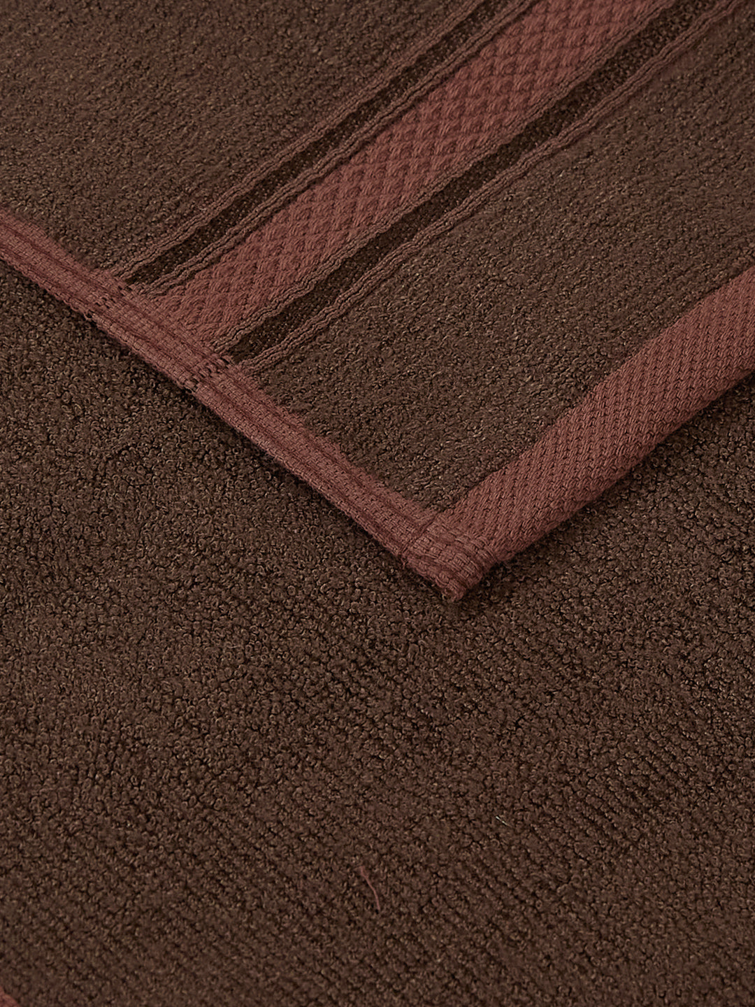 Luxury Camel Brown Solid 600 GSM Face Towel 4 Pc Set (Eco Bamboo Collection)