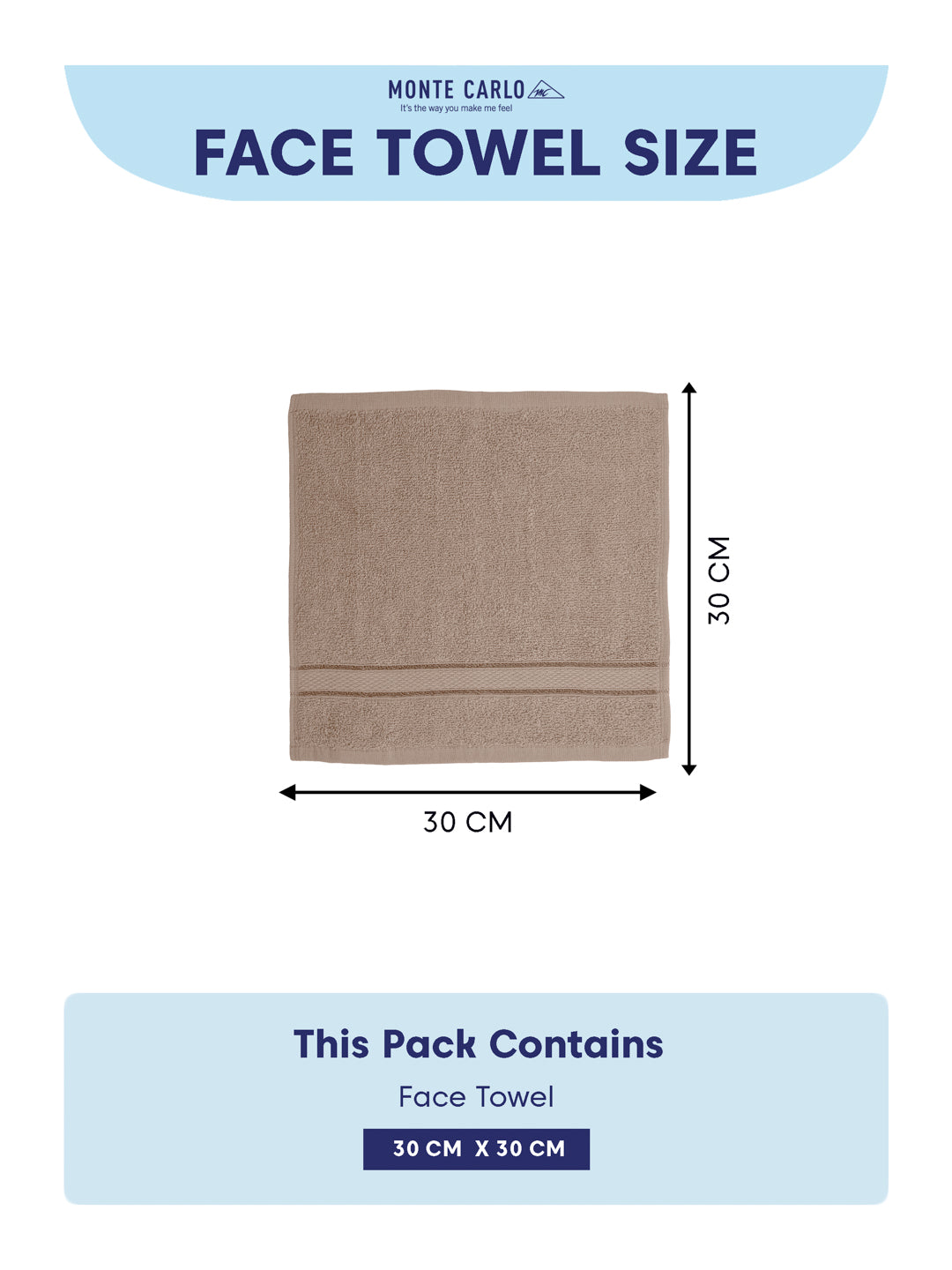 Luxury Beige Solid 600 GSM Face Towel 4 Pc Set (Eco Bamboo Collection)