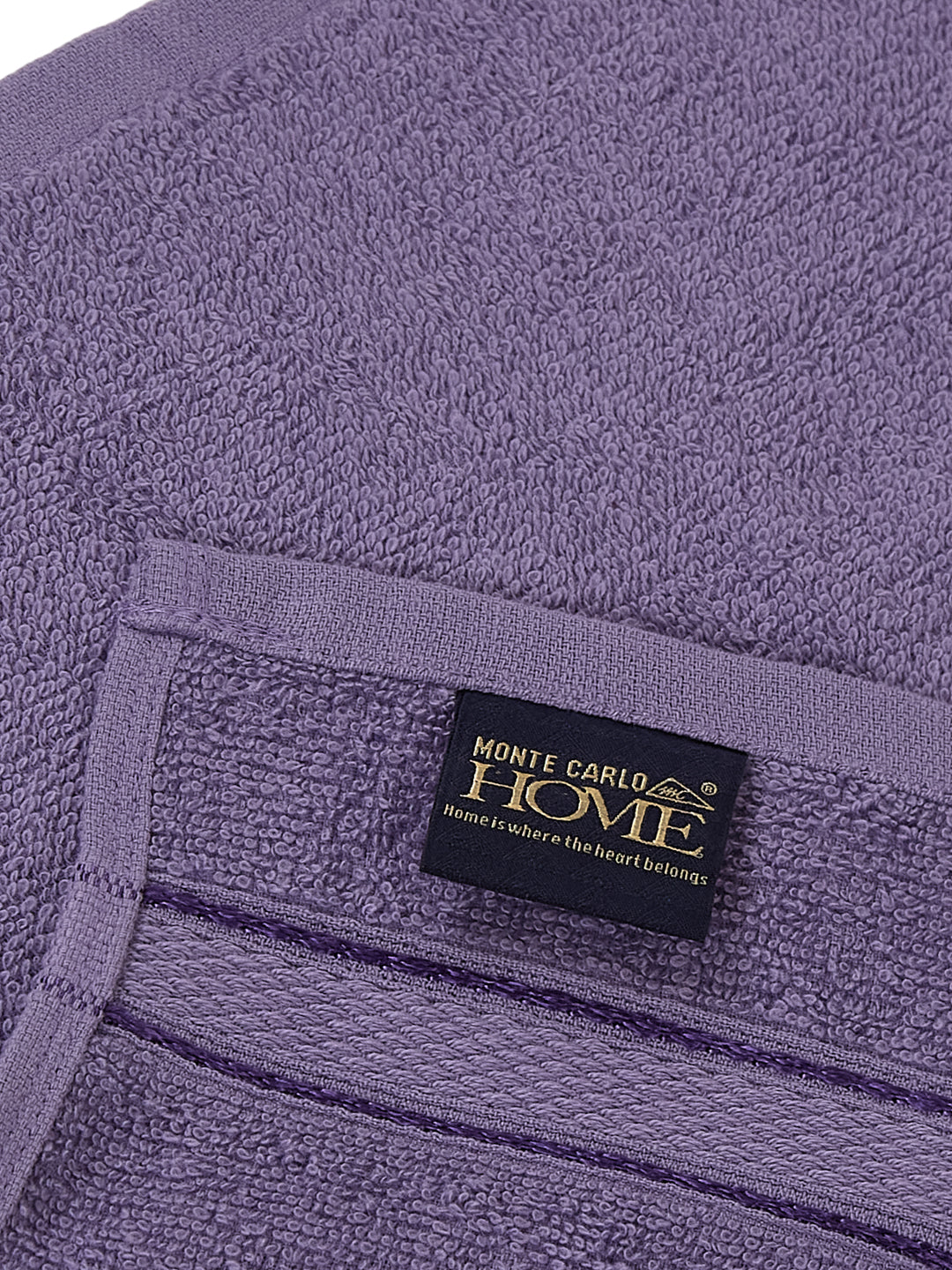 Purple Pure Cotton Solid 400 GSM Face Towel 4 Pc Set (Jasper Collection)