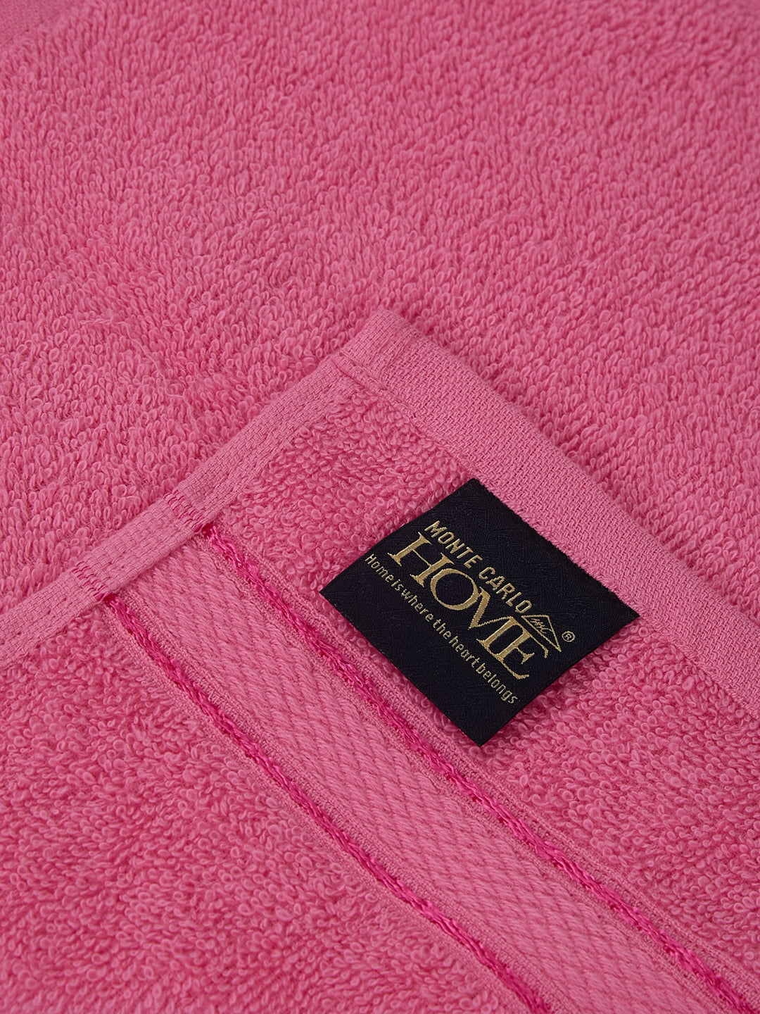 Pink Pure Cotton Solid 400 GSM Face Towel 4 Pc Set (Jasper Collection)