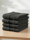 Green Pure Cotton Solid 400 GSM Face Towel 4 Pc Set (Jasper Collection)