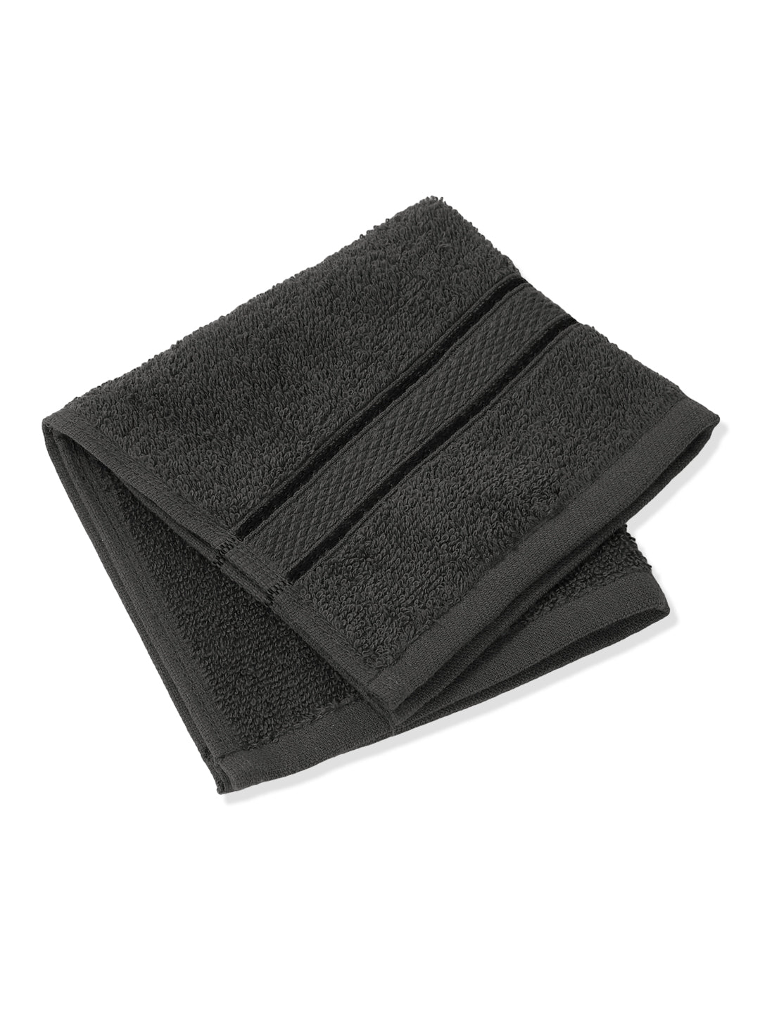 Green Pure Cotton Solid 400 GSM Face Towel 4 Pc Set (Jasper Collection)