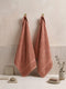 Premium Peach 100% Cotton Solid 525 GSM Hand Towel Amber 2 Pc Set Pvc Pack
