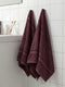 Premium Maroon 100% Cotton Solid 525 GSM Hand Towel Amber 2 Pc Set Pvc Pack