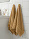 Premium Camel Brown 100% Cotton Solid 525 GSM Hand Towel Amber 2 Pc Set Pvc Pack