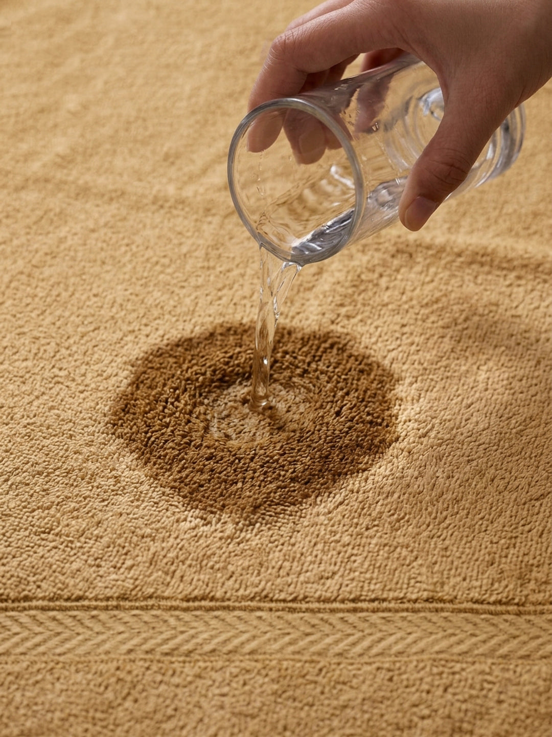 Premium Camel Brown 100% Cotton Solid 525 GSM Hand Towel Amber 2 Pc Set Pvc Pack