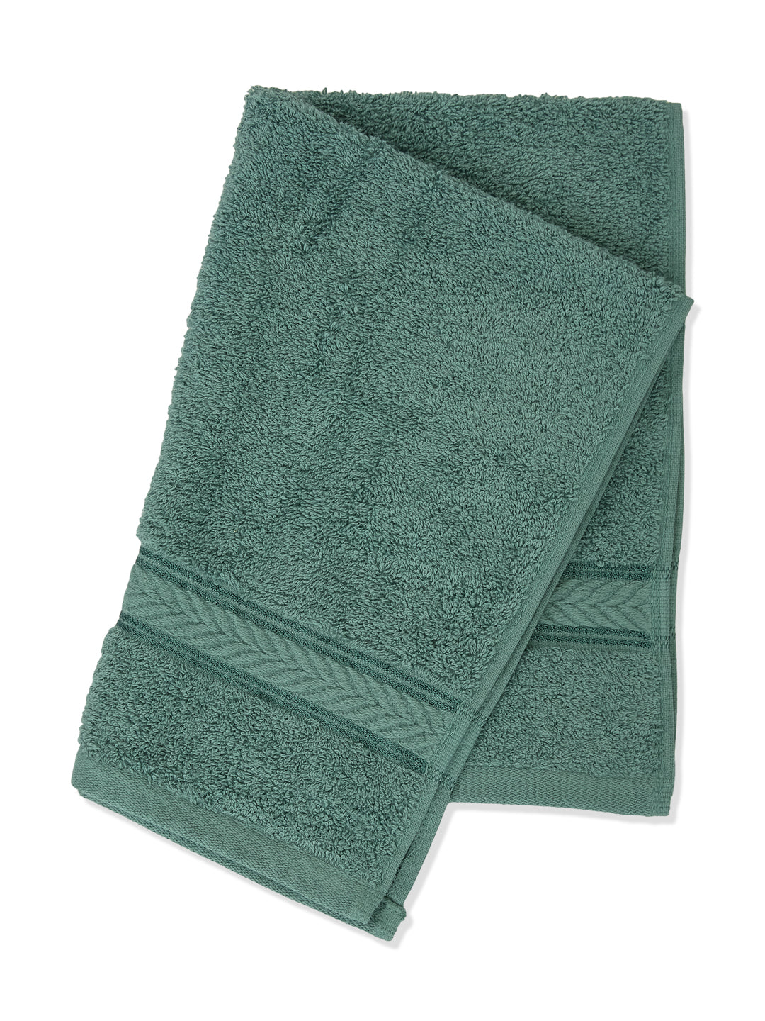 Premium Bristol Blue 100% Cotton Solid 525 GSM Hand Towel Amber 2 Pc Set Pvc Pack