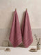 Premium Dusty Rose 100% Cotton Solid 525 GSM Hand Towel Amber 2 Pc Set Pvc Pack