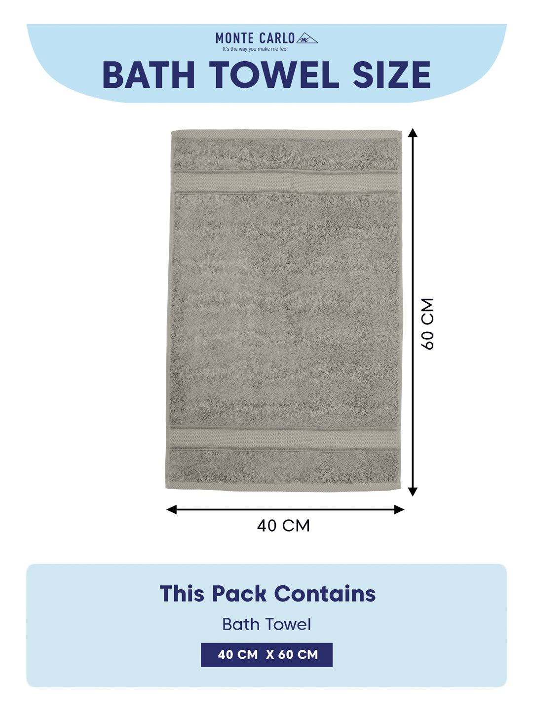 Luxury Light Grey Bamboo Cotton Solid 600 GSM Hand Towel Eco Bamboo 2 Pc Set Pvc Pack