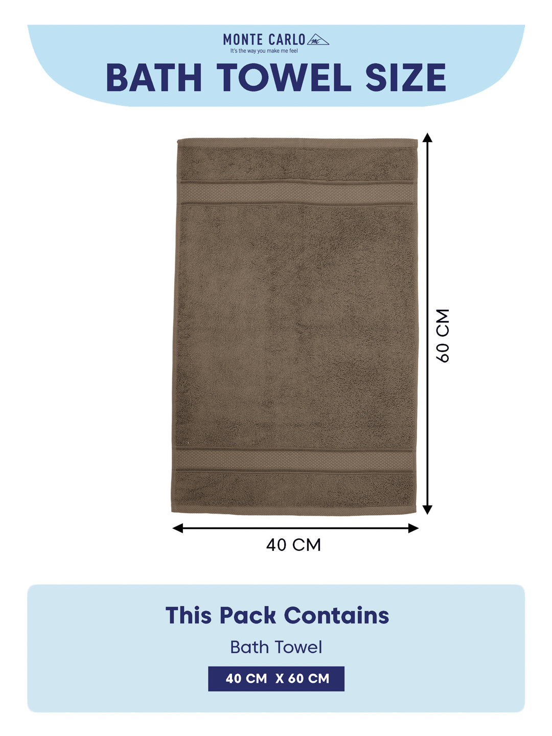 Luxury Brown Bamboo Cotton Solid 600 GSM Hand Towel Eco Bamboo 2 Pc Set Pvc Pack