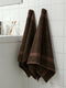 Luxury Dark Brown Bamboo Cotton Solid 600 GSM Hand Towel Eco Bamboo 2 Pc Set Pvc Pack