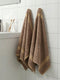Luxury Camel Brown Bamboo Cotton Solid 600 GSM Hand Towel Eco Bamboo 2 Pc Set Pvc Pack