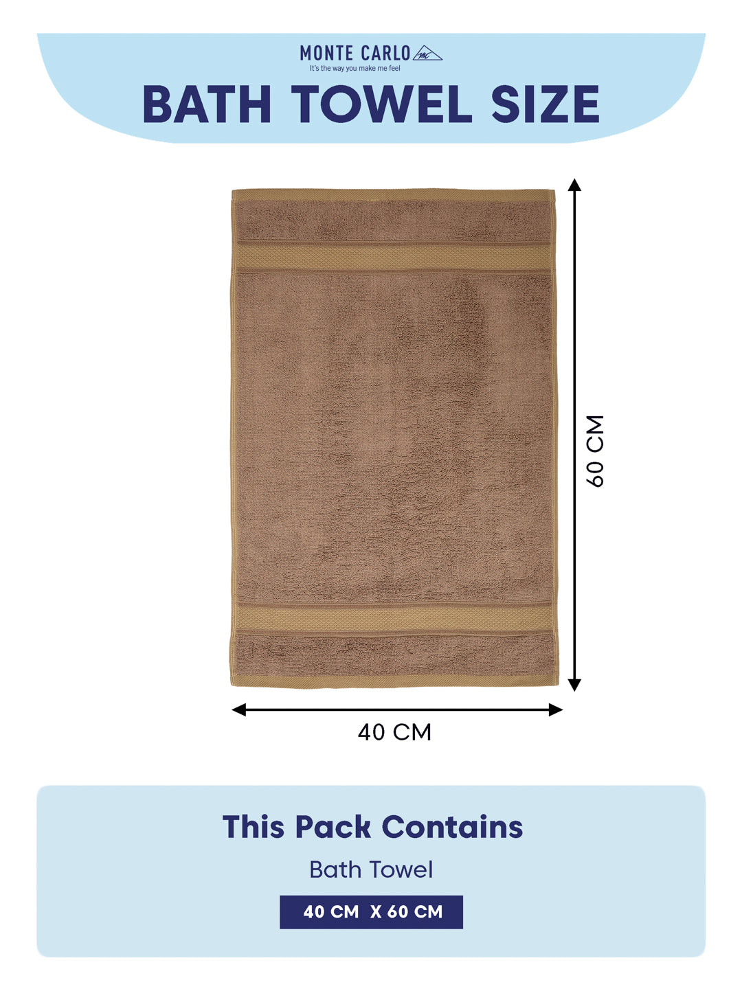 Luxury Camel Brown Bamboo Cotton Solid 600 GSM Hand Towel Eco Bamboo 2 Pc Set Pvc Pack